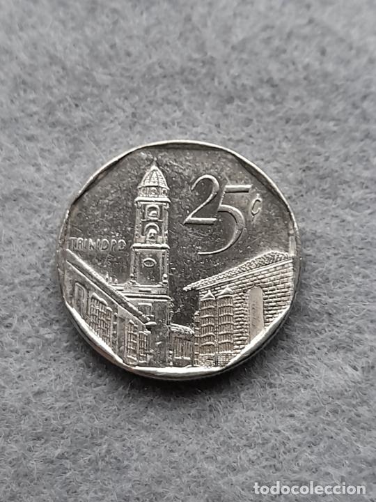 Monedas antiguas de Am&eacute;rica: Cuba. 25 Centavos. A&ntilde;o 1998. - Foto 1