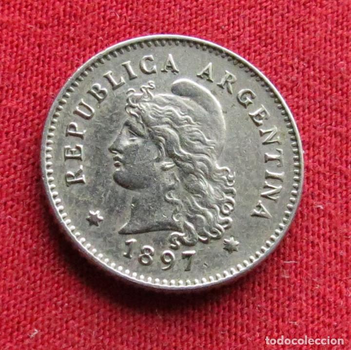 Monedas antiguas de Am&eacute;rica: Argentina 10 centavos 1897 - Foto 2
