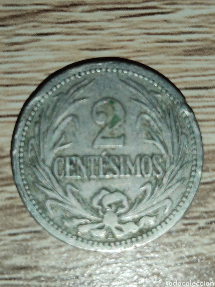 Monedas antiguas de Am&eacute;rica: 2 cent&eacute;simos Uruguay 1901 - Foto 2