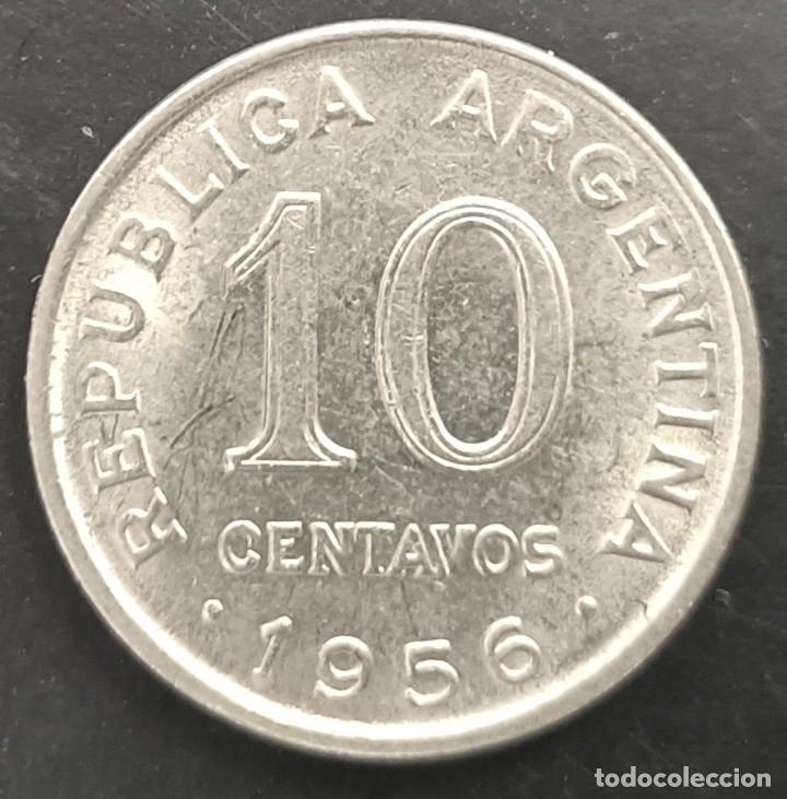 Monedas antiguas de Am&eacute;rica: 10 centavos 1956 - Argentina - Foto 1