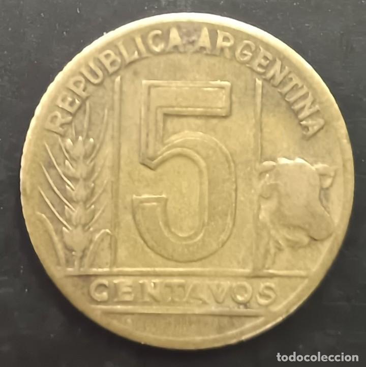 Monedas antiguas de Am&eacute;rica: 5 centavos 1948 - Argentina - Foto 2