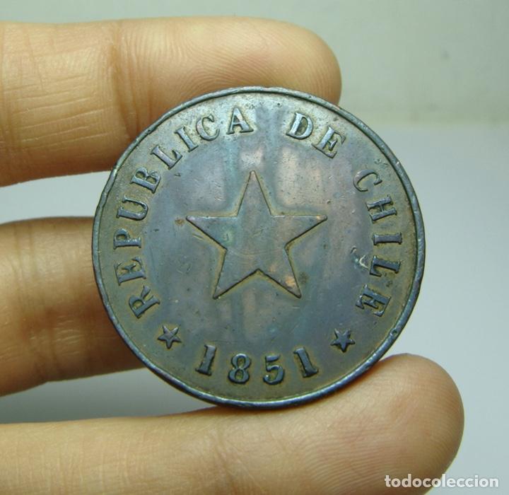 Monedas antiguas de Am&eacute;rica: 1 Centavo. Chile - 1851 - Foto 1