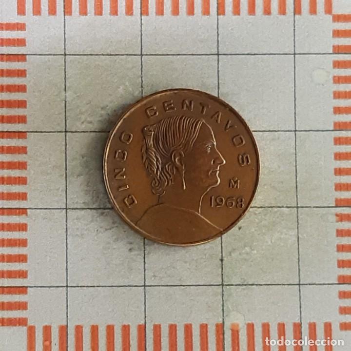 Monedas antiguas de Am&eacute;rica: 5 CENTAVOS, M&Eacute;XICO. 1968. (KM#426). - Foto 1