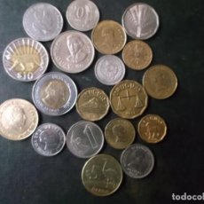 Monedas antiguas de América: COLECCION DE 19 MONEDAS DE URUGUAY DIFERENTES EPOCAS EN MUY BUEN ESTADO. Lote 309960648
