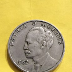 Monedas antiguas de América: MONEDA CUBA 20 CENTAVOS 1962. Lote 310110463