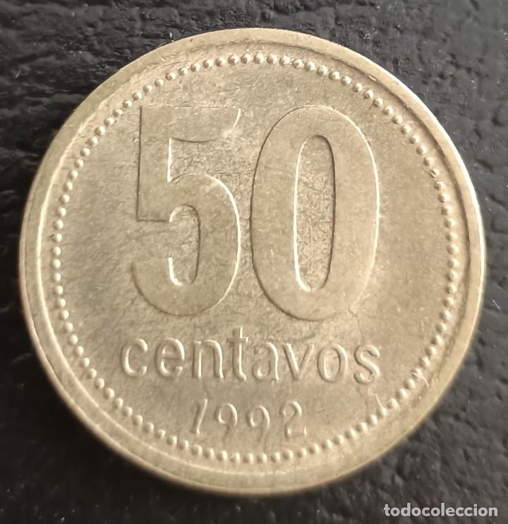 Monedas antiguas de Am&eacute;rica: 50 centavos 1992 - Argentina - Foto 1