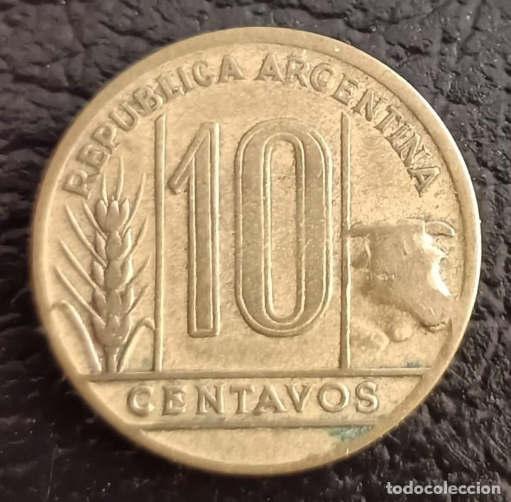 Monedas antiguas de Am&eacute;rica: 10 centavos 1948 - Argentina - Foto 2