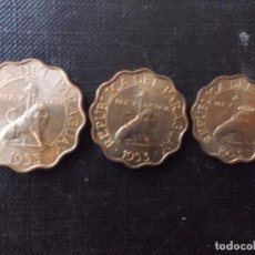 Monedas antiguas de América: CONJUNTO DE 3 MONEDAS DE 15 -25- 50 CENTMOS PARAGUAY KM 24-25-26 AÑOS 50. Lote 310795983