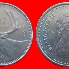 Monedas antiguas de América: 25 CENTAVOS 1984 CANADA-69541