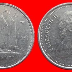 Monedas antiguas de América: 10 CENTAVOS 1981 CANADA-69554