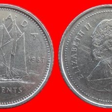 Monedas antiguas de América: 10 CENTAVOS 1987 CANADA-69557
