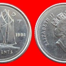 Monedas antiguas de América: 10 CENTAVOS 1994 CANADA-69562