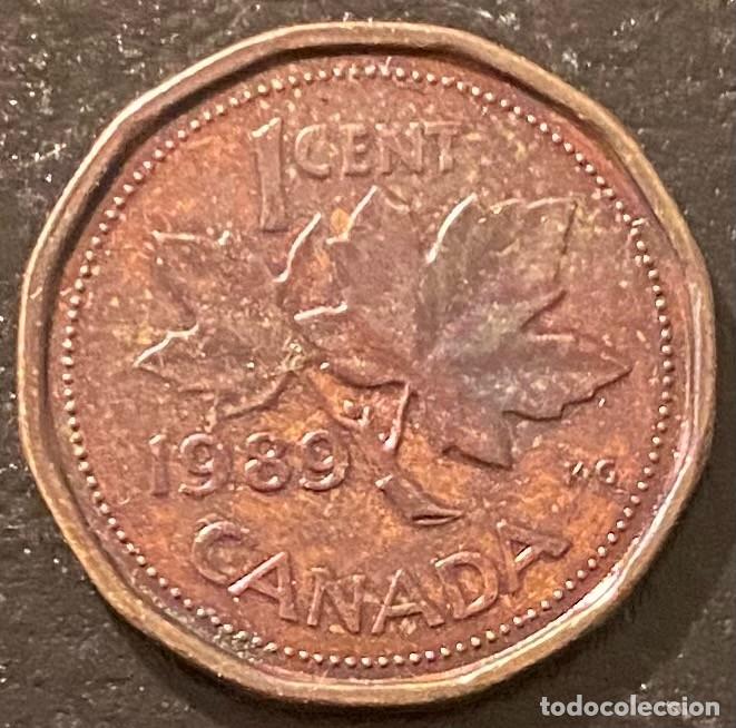 Monedas antiguas de Am&eacute;rica: CANADA 1 CENTAVO 1989 - Foto 2