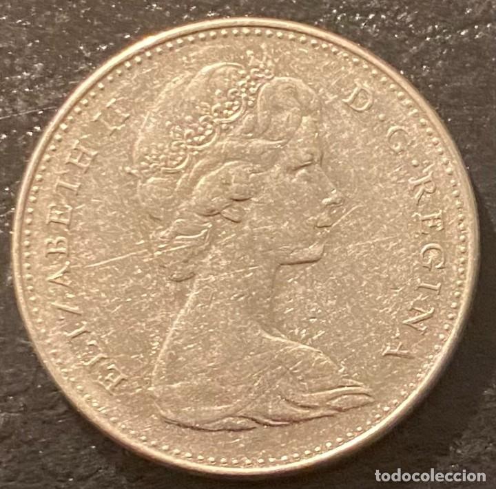 Monedas antiguas de Am&eacute;rica: CANADA 5 CENTAVOS 1965 - Foto 1