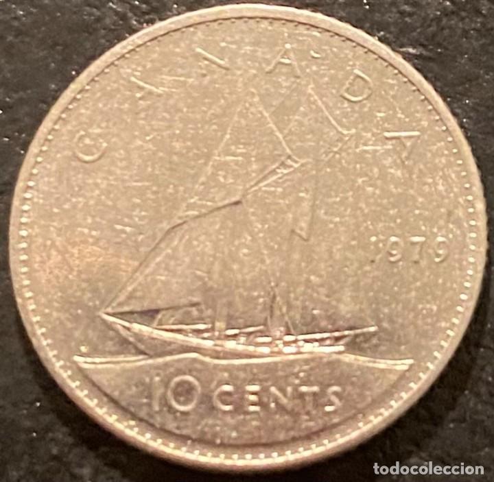 Monedas antiguas de Am&eacute;rica: CANADA 10 CENTAVOS 1979 - Foto 2