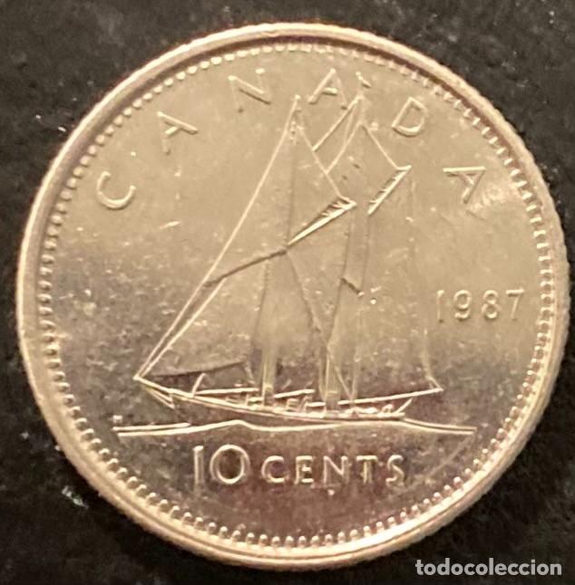 Monedas antiguas de Am&eacute;rica: CANADA 10 CENTAVOS 1987 - Foto 2