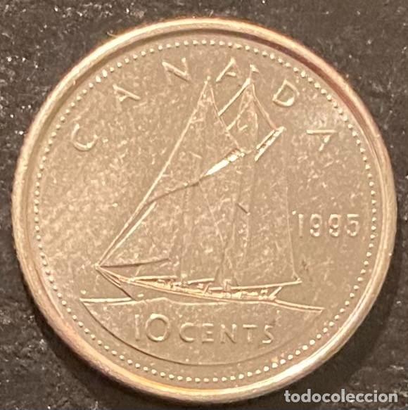 Monedas antiguas de Am&eacute;rica: CANADA 10 CENTAVOS 1995 - Foto 2