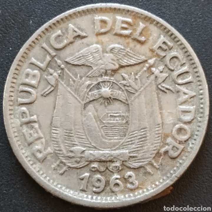 Monedas antiguas de Am&eacute;rica: MONEDA - ECUADOR 50 CENTAVOS 1963 - Foto 2