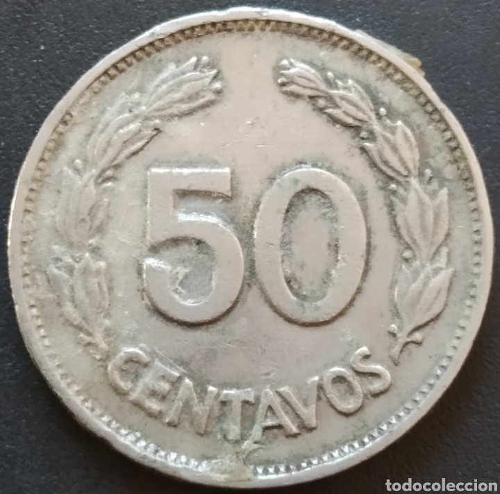 Monedas antiguas de Am&eacute;rica: MONEDA - ECUADOR 50 CENTAVOS 1963 - Foto 1