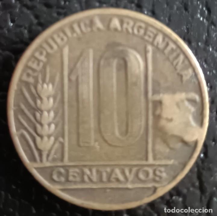 Monedas antiguas de Am&eacute;rica: 10 centavos 1950 - Argentina - Foto 2
