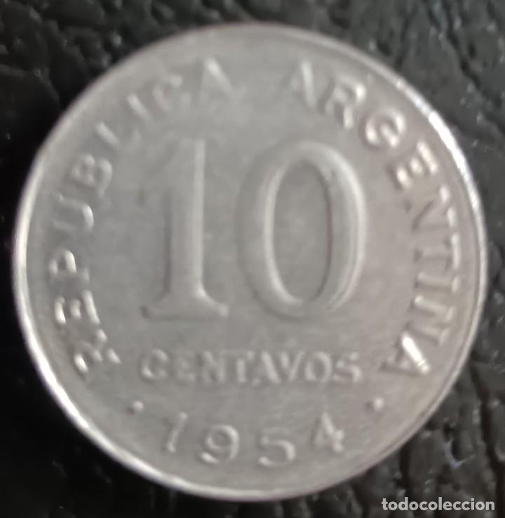 Monedas antiguas de Am&eacute;rica: 10 centavos 1954 - Argentina - Foto 1