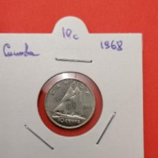 Monedas antiguas de América: MONEDA 10 CÉNTIMOS , CANADÁ, 1968 , EBC. Lote 313400533