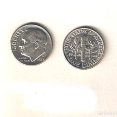 Monedas antiguas de América: MONEDA ESTADOS UNIDOS 10 CENTS CECA D 1983, ROOSEVELT DIME USADA EEUU. Lote 313870623