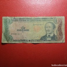 Monedas antiguas de América: BILLETE REPUBL DOMINICANA 1 PESO ORO 1962. Lote 313875828