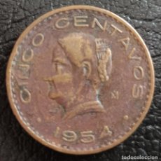 Monedas antiguas de América: 5 CENTAVOS 1954 - MÉJICO. Lote 314079193