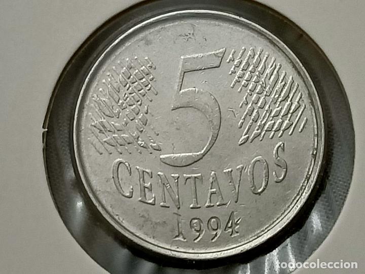 Monedas antiguas de Am&eacute;rica: Brasil 5 centavos 1994, c&eacute;ntimos , 26615 - Foto 2