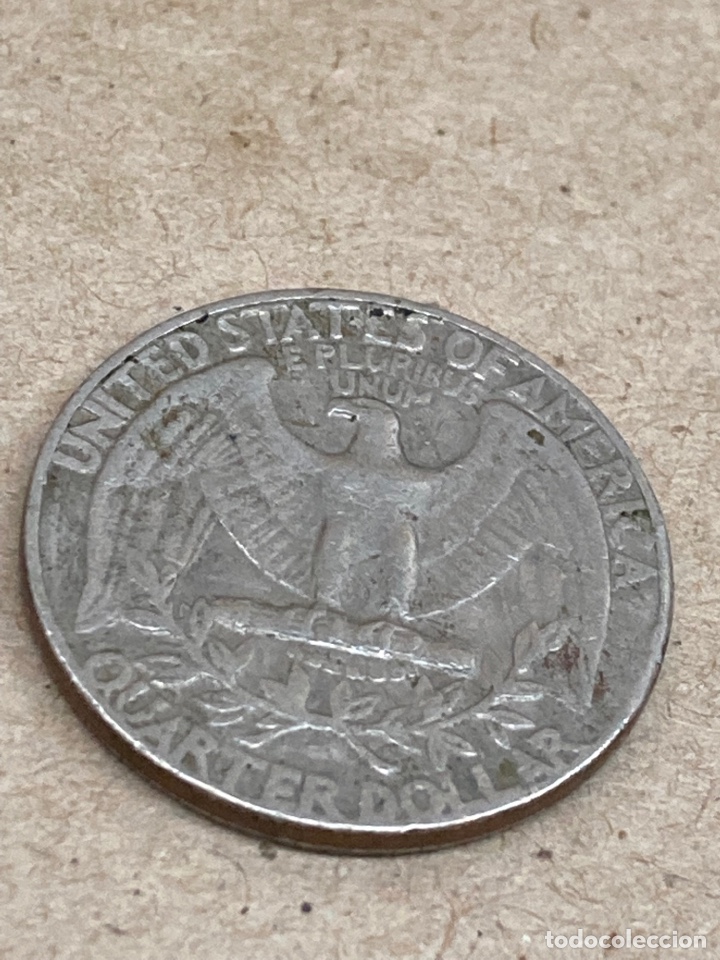 Monedas antiguas de Am&eacute;rica: Moneda de plata Quarter Dollar 1973 - Foto 2