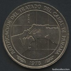 Monedas antiguas de América: PANAMA, MONEDA DE NÍQUEL, TRATADO DEL CANAL, VALOR: 10 BALBOAS, 1978. Lote 315959988