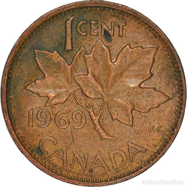 Monedas antiguas de Am&eacute;rica: [#931401] Moneda, Canad&aacute;, Cent, 1969 - Foto 2