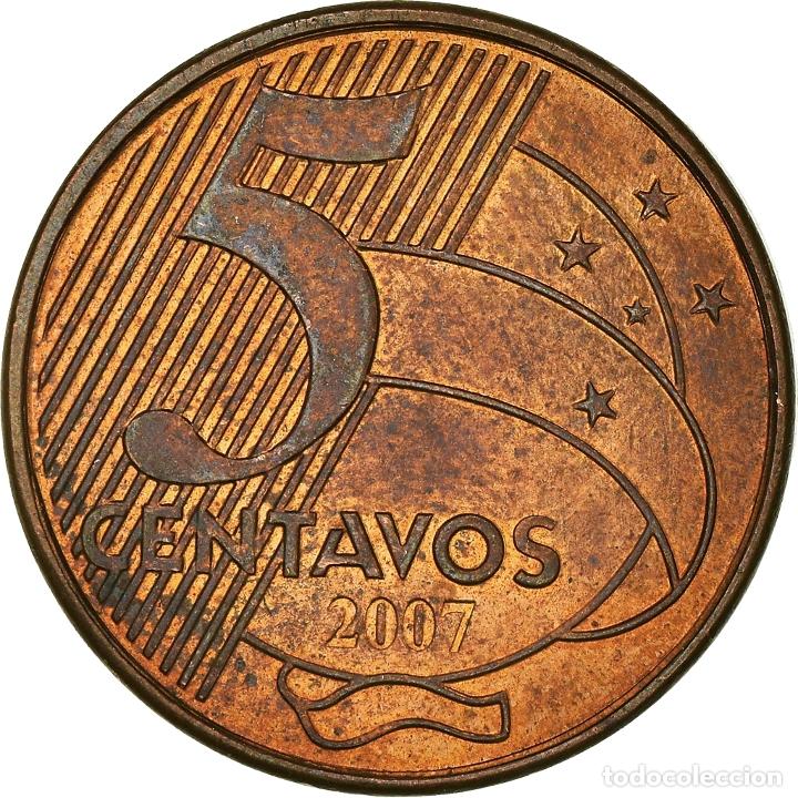 Monedas antiguas de Am&eacute;rica: [#931543] Moneda, Brasil, 5 Centavos, 2007 - Foto 2