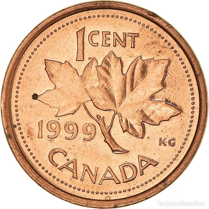 Monedas antiguas de Am&eacute;rica: [#931517] Moneda, Canad&aacute;, Cent, 1999 - Foto 2