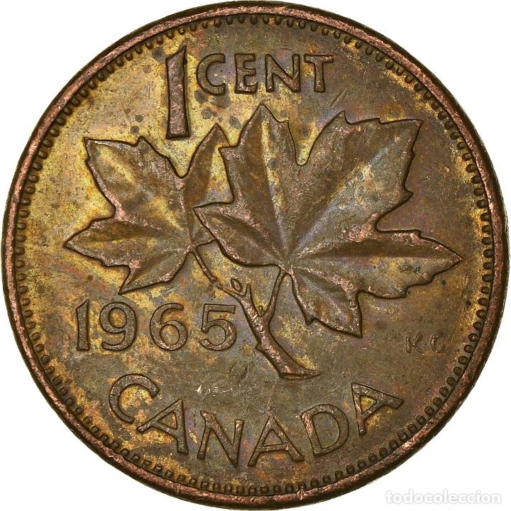 Monedas antiguas de Am&eacute;rica: [#931920] Moneda, Canad&aacute;, Cent, 1965 - Foto 2