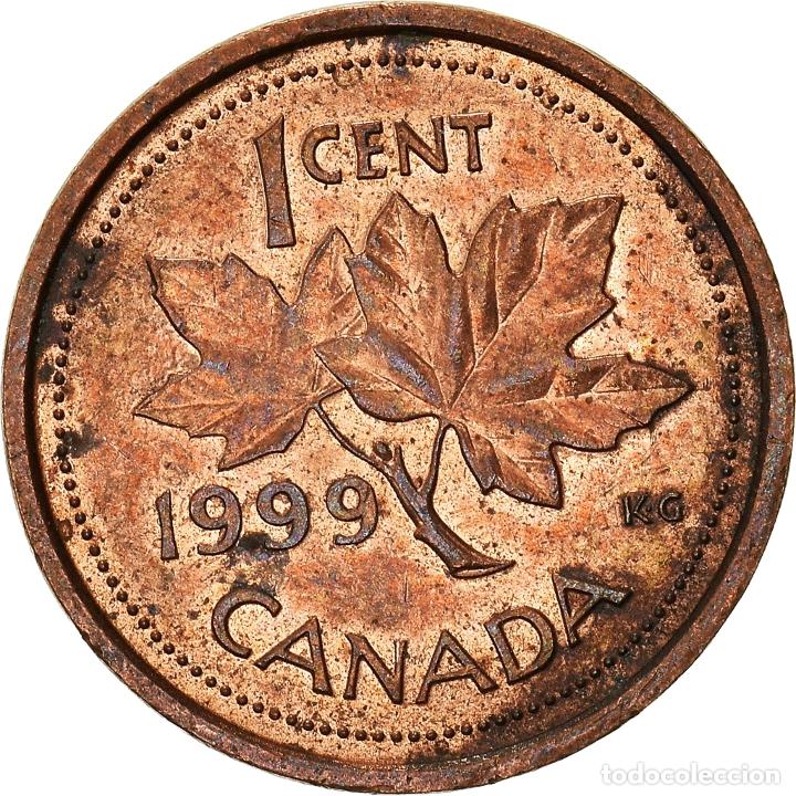 Monedas antiguas de Am&eacute;rica: [#931582] Moneda, Canad&aacute;, Cent, 1999 - Foto 2