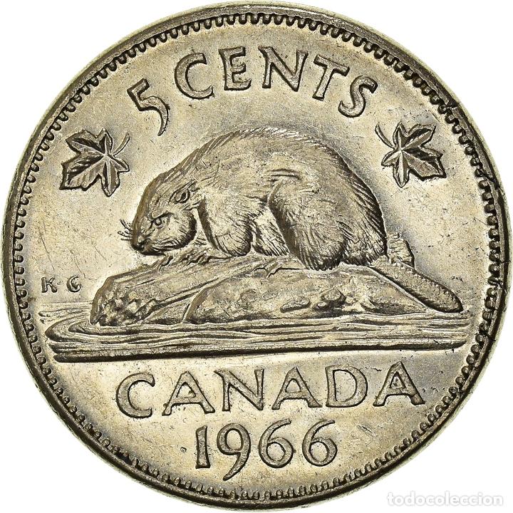 Monedas antiguas de Am&eacute;rica: [#931637] Moneda, Canad&aacute;, 5 Cents, 1966 - Foto 2