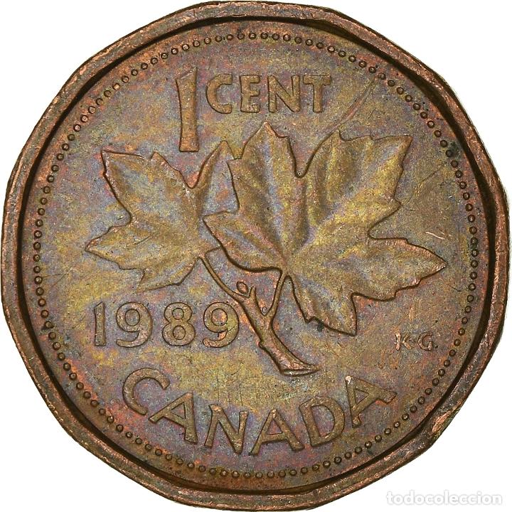 Monedas antiguas de Am&eacute;rica: [#931817] Moneda, Canad&aacute;, Cent, 1989 - Foto 2