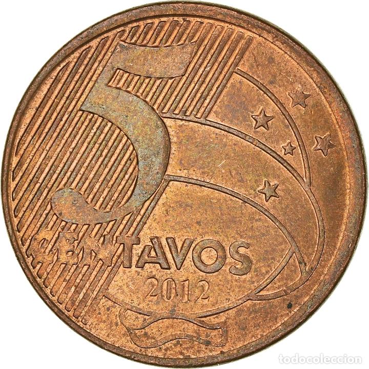 Monedas antiguas de Am&eacute;rica: [#932110] Moneda, Brasil, 5 Centavos, 2012 - Foto 2