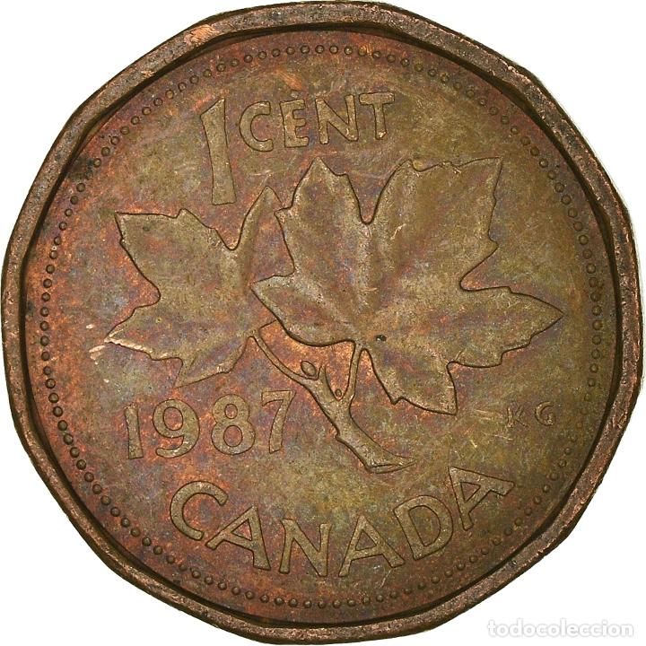 Monedas antiguas de Am&eacute;rica: [#932212] Moneda, Canad&aacute;, Cent, 1987 - Foto 2
