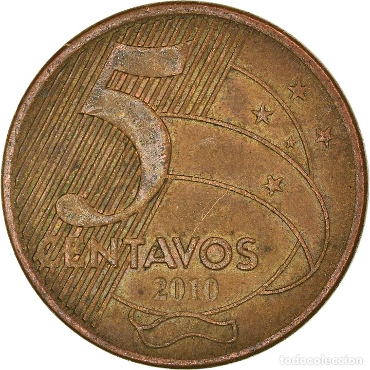 Monedas antiguas de Am&eacute;rica: [#932375] Moneda, Brasil, 5 Centavos, 2010 - Foto 2