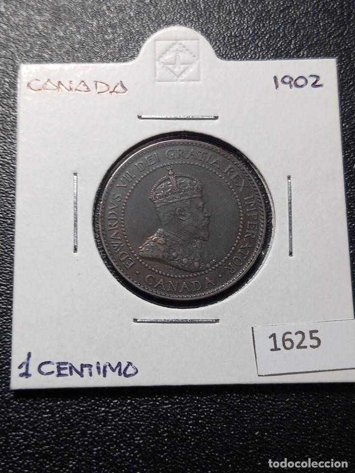 Monedas antiguas de Am&eacute;rica: Canad&aacute; 1 centavo 1902 - Foto 1