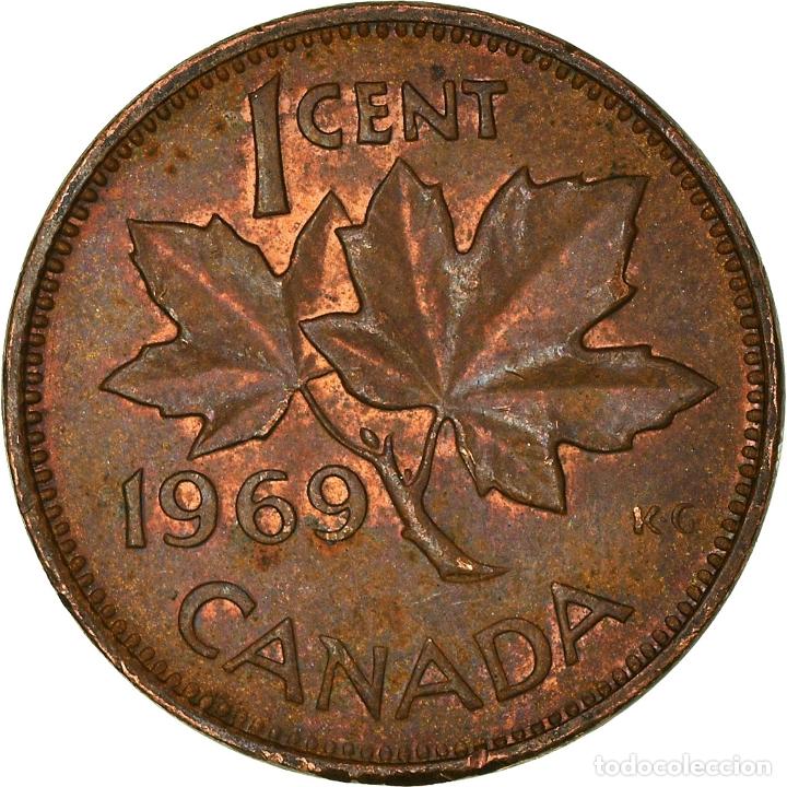 Monedas antiguas de Am&eacute;rica: [#965651] Moneda, Canad&aacute;, Cent, 1969 - Foto 2