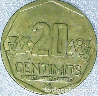 Monedas antiguas de Am&eacute;rica: peru moneda 20 centimos 2011 km 3074 - Foto 1