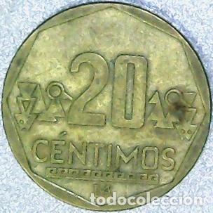 Monedas antiguas de Am&eacute;rica: peru moneda 20 centimos 2004 km 3064 - Foto 1