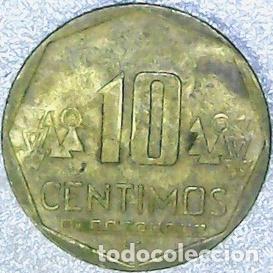 Monedas antiguas de Am&eacute;rica: peru moneda 10 centimos 2010 km 3054 - Foto 1
