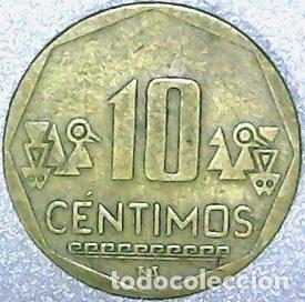 Monedas antiguas de Am&eacute;rica: peru moneda 10 centimos 2003 km 3054 - Foto 1