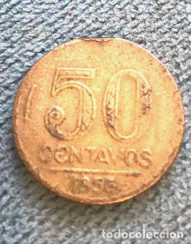 Monedas antiguas de Am&eacute;rica: 50 centavos 1956 brasil - Foto 1