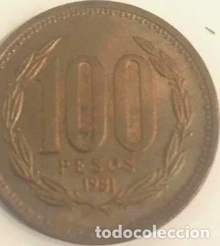 Monedas antiguas de Am&eacute;rica: 100 pesos chile 1981 - Foto 1